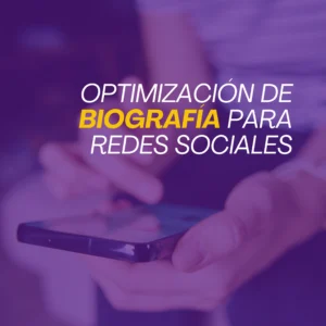 Plantilla Prompt: Optimización de biografía para redes sociales